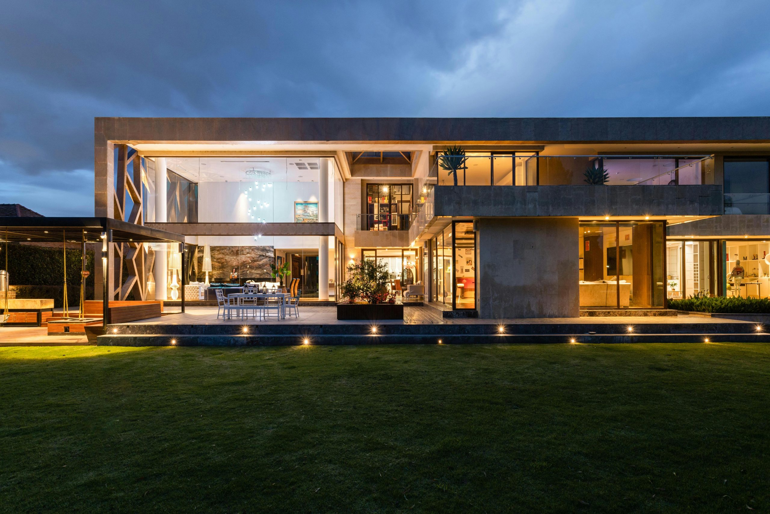 outdoor lighting installation